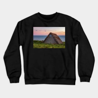 Seaweed Drying Hut, Freshwater West, Pembrokeshire Crewneck Sweatshirt